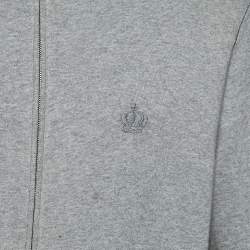 Dolce & Gabbana Grey Cotton Zip Up Jacket M