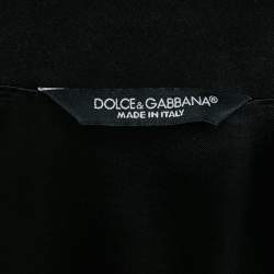 Pre Owned Dolce & Gabbana Black Gabardine Cotton Utility Jacket XL
