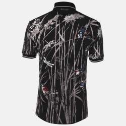 Pre Owned Dolce & Gabbana Multicolor Printed Cotton Polo T-Shirt XS