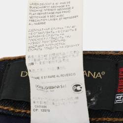 Dolce and Gabbana Dark Blue Denim Stretch Jeans S