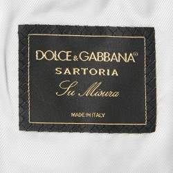 Dolce & Gabbana Navy Blue Wool Sartoria Pants Suit XXS