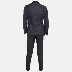 Dolce & Gabbana Navy Blue Wool Sartoria Pants Suit XXS