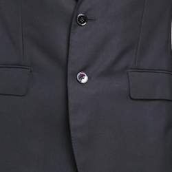 Dolce & Gabbana Navy Blue Wool Sartoria Pants Suit XXS