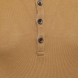Pre Owned Dolce & Gabbana Brown Jersey Long Sleeve T-Shirt XS