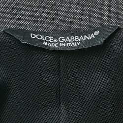 Dolce & Gabbana Grey Wool Tailored Pants Suit M