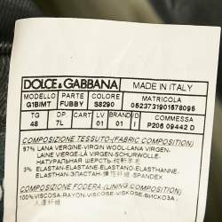 Dolce & Gabbana Grey Wool Tailored Pants Suit M