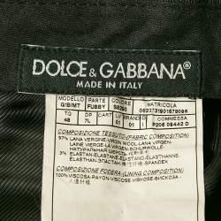 Dolce & Gabbana Grey Wool Tailored Pants Suit M