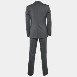 Dolce & Gabbana Grey Wool Tailored Pants Suit M