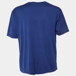 Dolce & Gabbana Navy Blue Logo Print T-Shirt XL