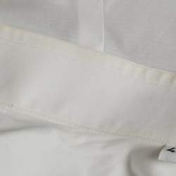 Pre Owned Dolce & Gabbana White Cotton Button Front Shirt L
