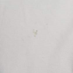 Pre Owned Dolce & Gabbana White Cotton Button Front Shirt L