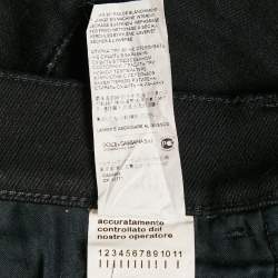 Pre Owned Dolce & Gabbana Black Stretch Denim Jeans L Waist 34"