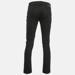 Pre Owned Dolce & Gabbana Black Stretch Denim Jeans L Waist 34"