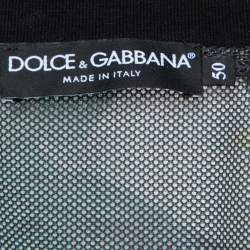 Pre Owned Dolce & Gabbana Multicolor Anthurium Print Jersey Track Jacket L