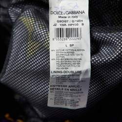 Pre Owned Dolce & Gabbana Multicolor Superhero King Print Cotton Hoodie L