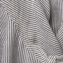 Dolce & Gabbana Grey Stripe Cotton Button Front Shirt M