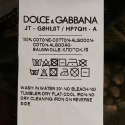 مملوكة مسبقًا Dolce & Gabbana Multicolor Royal Panther Print Cotton T-Shirt M