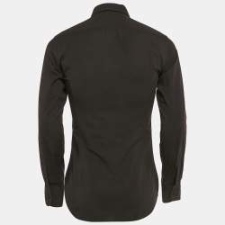 مملوكة مسبقًا Dolce & Gabbana Black Cotton Sicilia Shirt M