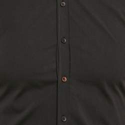 مملوكة مسبقًا Dolce & Gabbana Black Cotton Sicilia Shirt M