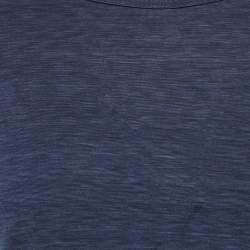 Pre Owned Dolce & Gabbana Underwear Blue Melange Jersey T-Shirt XL