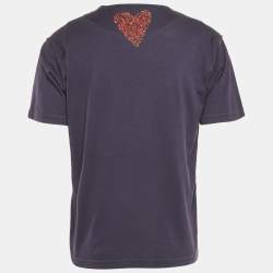 Dolce & Gabbana Blue Printed  Jersey Crewneck T-Shirt L