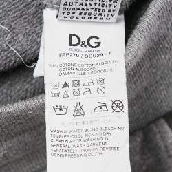 Dolce & Gabbana Grey Cotton Knit Jogger Pants XL
