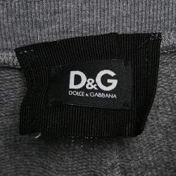 Dolce & Gabbana Grey Cotton Knit Jogger Pants XL