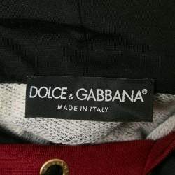 Dolce & Gabbana Black King Crown Print Cotton Hoodie XL
