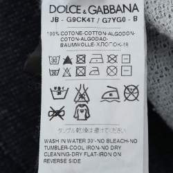 Dolce & Gabbana Blue Cotton James Dean Sweatshirt XXXL