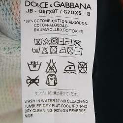 Pre Owned Dolce & Gabbana Multicolor Caretto Siciliano Print Cotton Sweatshirt S 