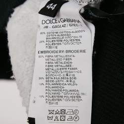 Dolce & Gabbana Grey James Dean Print Cotton Applique Detail Sweatshirt M