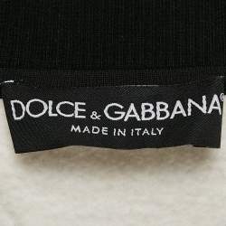 Pre Owned Dolce & Gabbana Grey James Dean Print Cotton Applique Detail Sweatshirt L