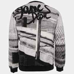 Pre Owned Dolce & Gabbana Grey James Dean Print Cotton Applique Detail Sweatshirt L