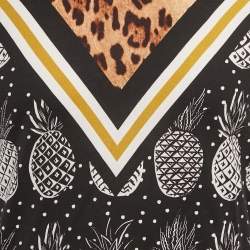 Dolce & Gabbana Multicolor/Brown Printed Cotton Crew Neck T-Shirt M