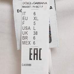 Dolce & Gabbana Grey Camouflage Print Synthetic Swim Shorts XL