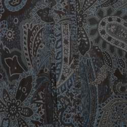 D&G Blue Paisley Print Cotton Ruffled Placket Shirt XXL