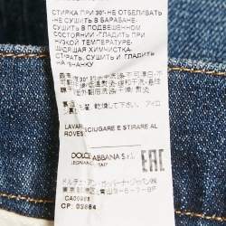 Pre Owned Dolce & Gabbana Blue Denim Slim Fit Jeans M Waist 34"