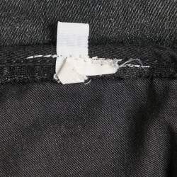 Pre Owned Dolce & Gabbana Black Distressed Denim Straight Fit Jeans XL