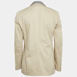 Dolce & Gabbana Beige Cotton Gabardine Blazer XL
