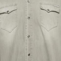 Dolce & Gabbana Grey Denim Sicilia Shirt L