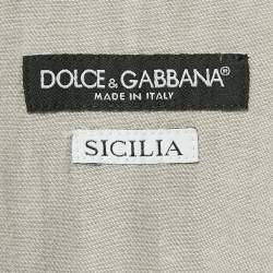 Dolce & Gabbana Grey Denim Sicilia Shirt L