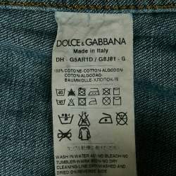 Pre Owned Dolce & Gabbana Blue Faded Denim Sicilia Shirt XL
