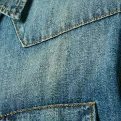 Pre Owned Dolce & Gabbana Blue Faded Denim Sicilia Shirt XL