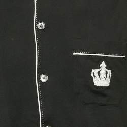 Pre Owned Dolce & Gabbana Black Jersey Short Sleeve Shirt L