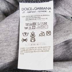 Dolce & Gabbana Blue Dragon Print Jersey Crewneck T-Shirt XXL