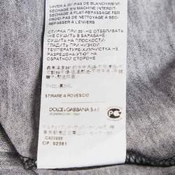Dolce & Gabbana Blue Dragon Print Jersey Crewneck T-Shirt XXL