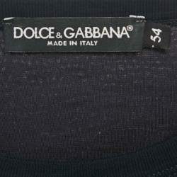 Dolce & Gabbana Blue Dragon Print Jersey Crewneck T-Shirt XXL
