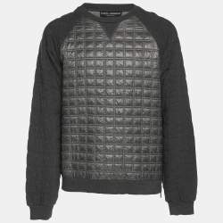 Dolce & Gabbana Grey Nylon Cotton Sweatshirt S