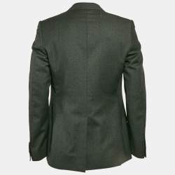 Dolce & Gabbana Grey Wool Single Breasted Blazer L