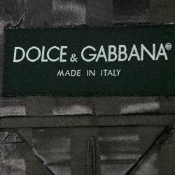 Dolce & Gabbana Grey Wool Single Breasted Blazer L